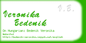 veronika bedenik business card